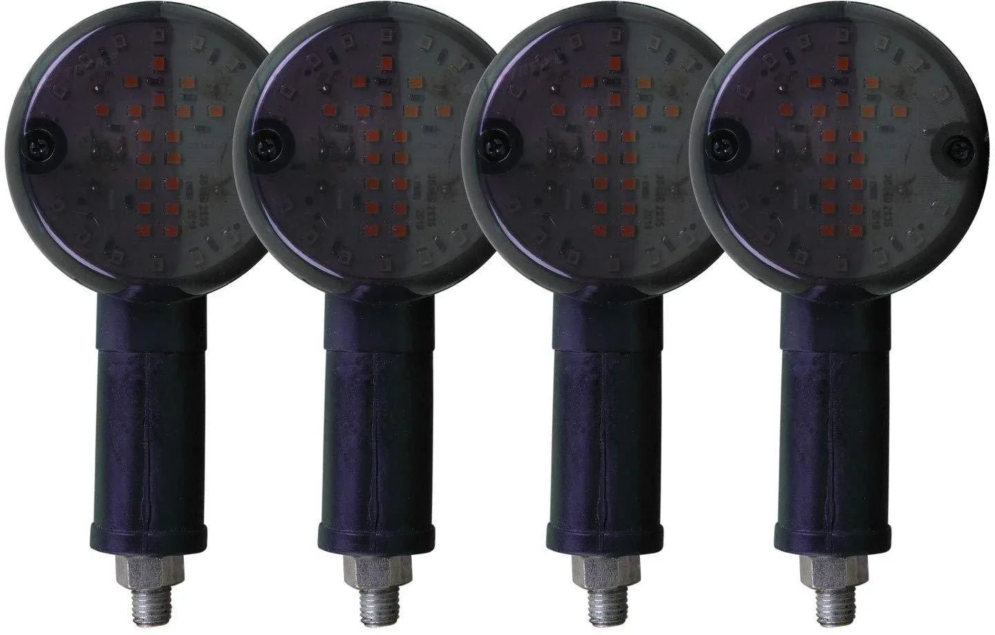Moxi Indicator Yellow Red Circle Running Bike Indicator Front, Rear LED Indicator Light for Universal For Bike Universal For Bike (Yellow, Red) - Set of 4 - Biker.Store - www.biker.store