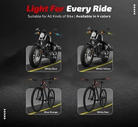 Motorcycle Bike Handle Light Dual Color Turn Signal Indicator Light - Biker.Store - www.biker.store