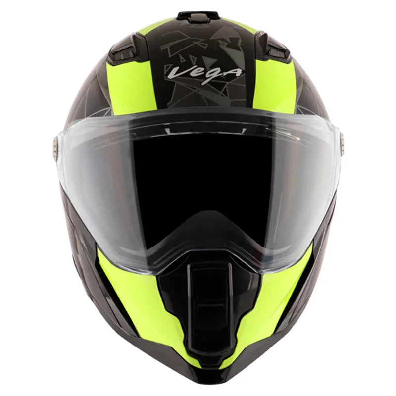 Vega Storm Drift Black Neon Yellow Helmet - Biker.Store - www.biker.store