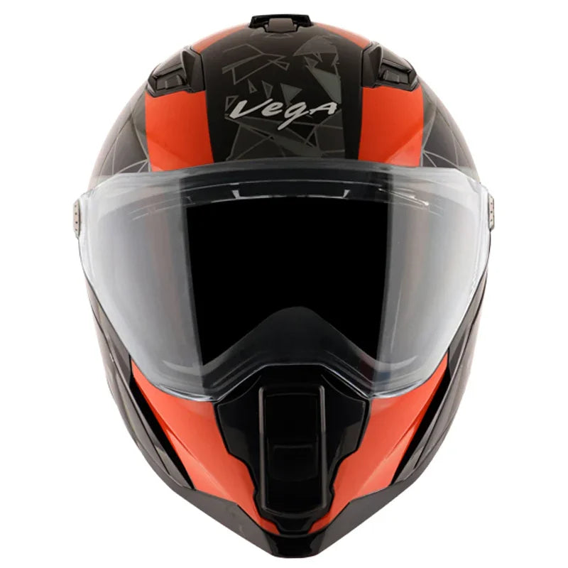 Vega Storm Drift Black Orange Helmet - Biker.Store - www.biker.store