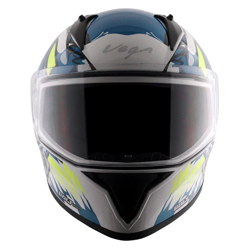 Vega Bolt Bunny White Blue Helmet - Biker.Store - www.biker.store