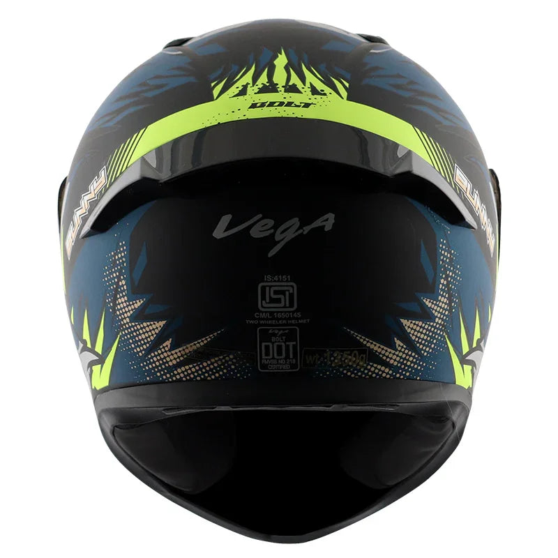 Vega Bolt Bunny Dull Black Blue Helmet - Biker.Store - www.biker.store