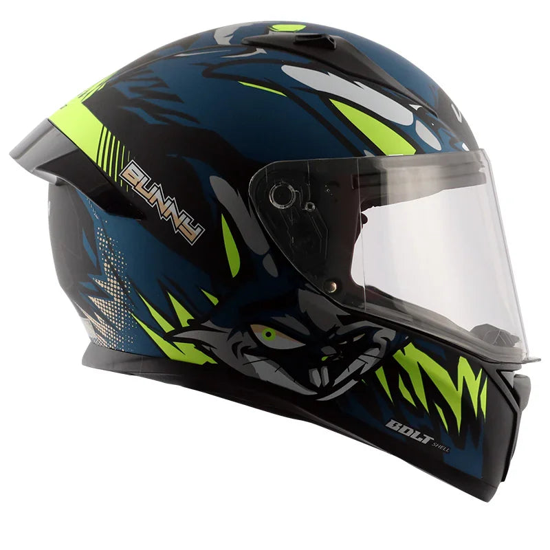 Vega Bolt Bunny Dull Black Blue Helmet - Biker.Store - www.biker.store