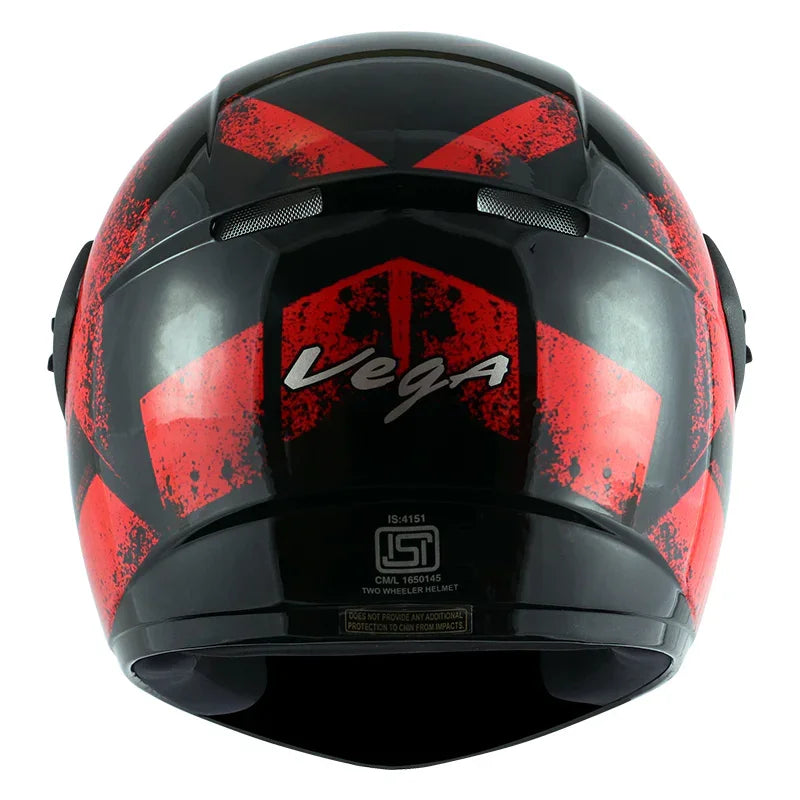 Vega Cliff Adventure Black Red Helmet - Biker.Store - www.biker.store