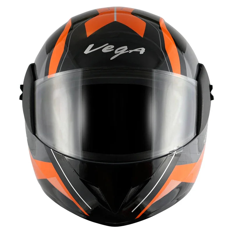 Vega Cliff Pioneer Black Orange Helmet - Biker.Store - www.biker.store