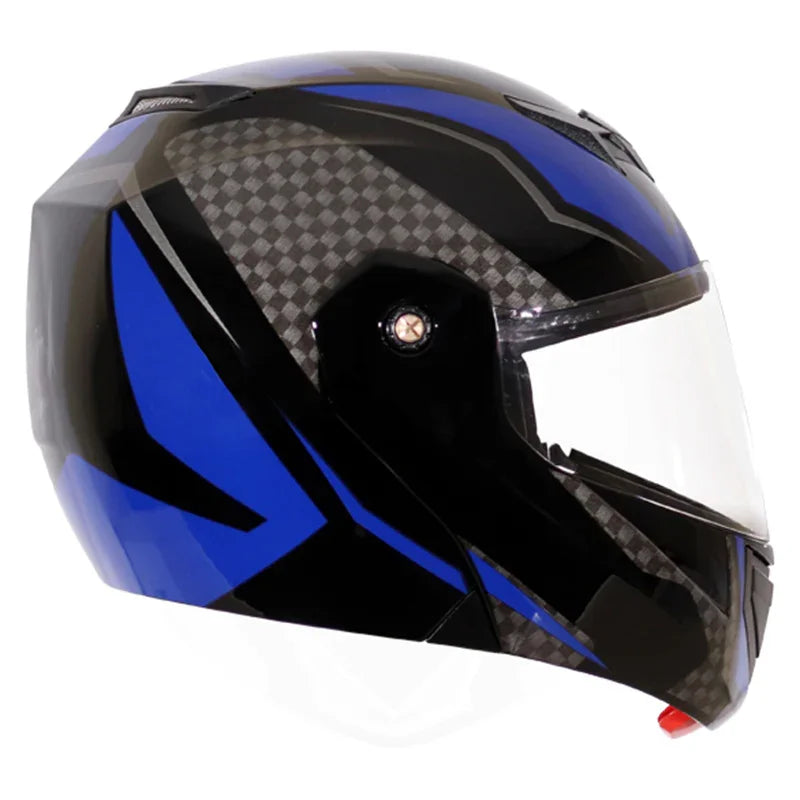 Vega Crux Dx Checks Black Blue Helmet - Biker.Store - www.biker.store
