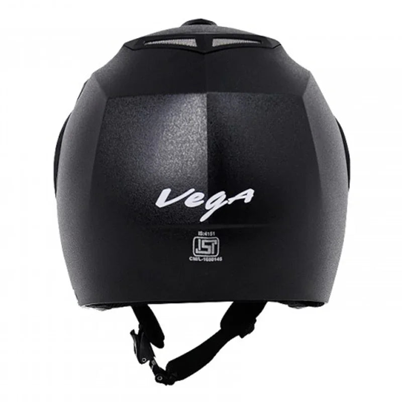 Vega Crux Open Face Black Helmet - Biker.Store - www.biker.store