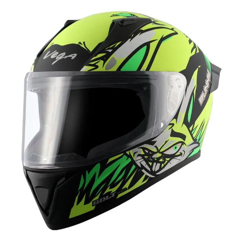Vega Bolt Bunny Dull Black Neon Yellow Helmet - Biker.Store - www.biker.store