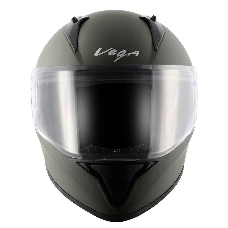 Vega Bolt Dull Battle Green Helmet - Biker.Store - www.biker.store