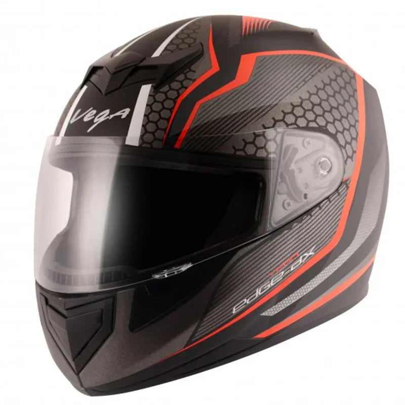 Vega Edge DX Blast Black Orange Helmet - Biker.Store - www.biker.store