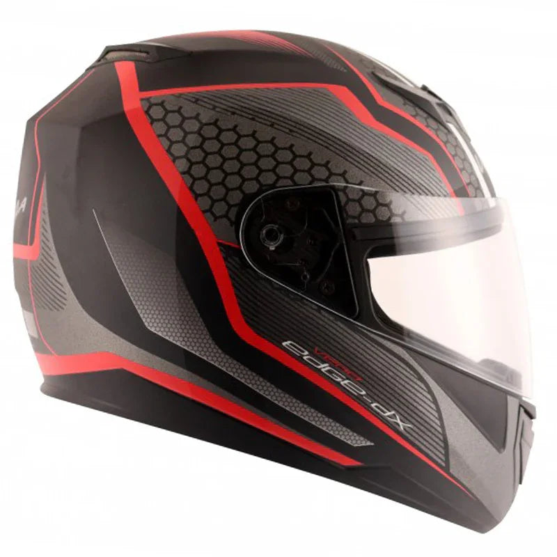 Vega Edge DX Blast Black Red Helmet - Biker.Store - www.biker.store