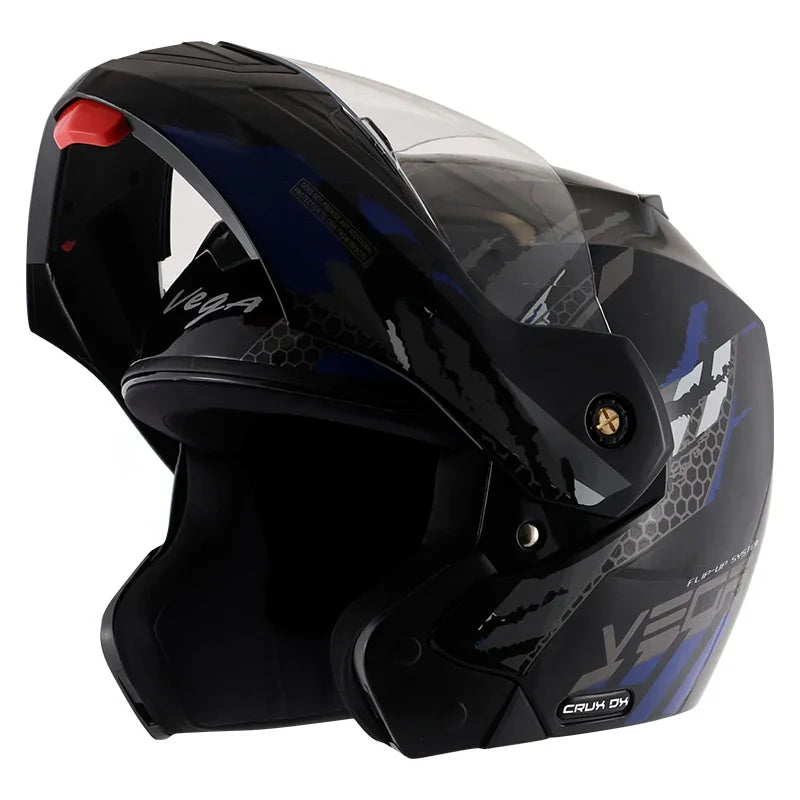 Vega Crux Dx Flex Black Blue Helmet - Biker.Store - www.biker.store