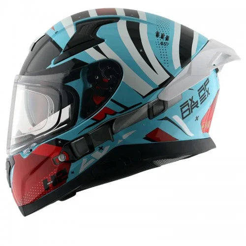 Axor APEX HEX-2 HEX BLUE RED Helmet - Biker.Store - www.biker.store