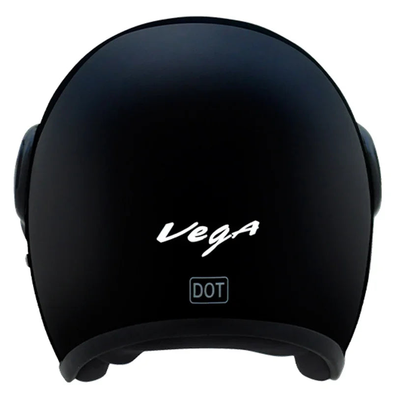 Vega JET W/Visor Black Helmet - Biker.Store - www.biker.store
