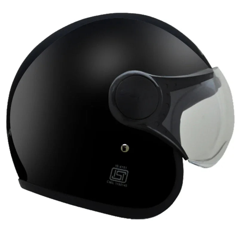 Vega JET W/Visor Black Helmet - Biker.Store - www.biker.store
