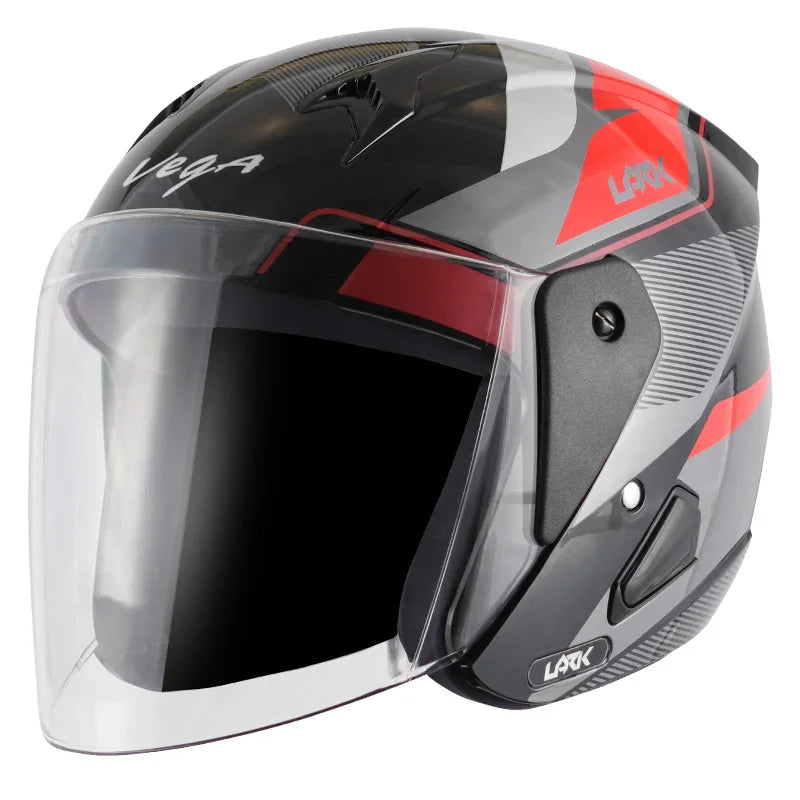 Vega Lark Legend Black Red Helmet - Biker.Store - www.biker.store