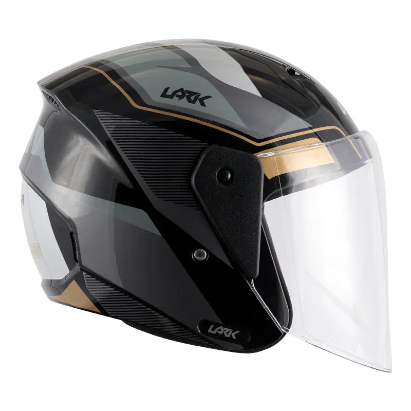 Vega Lark Legend Black Silver Helmet - Biker.Store - www.biker.store