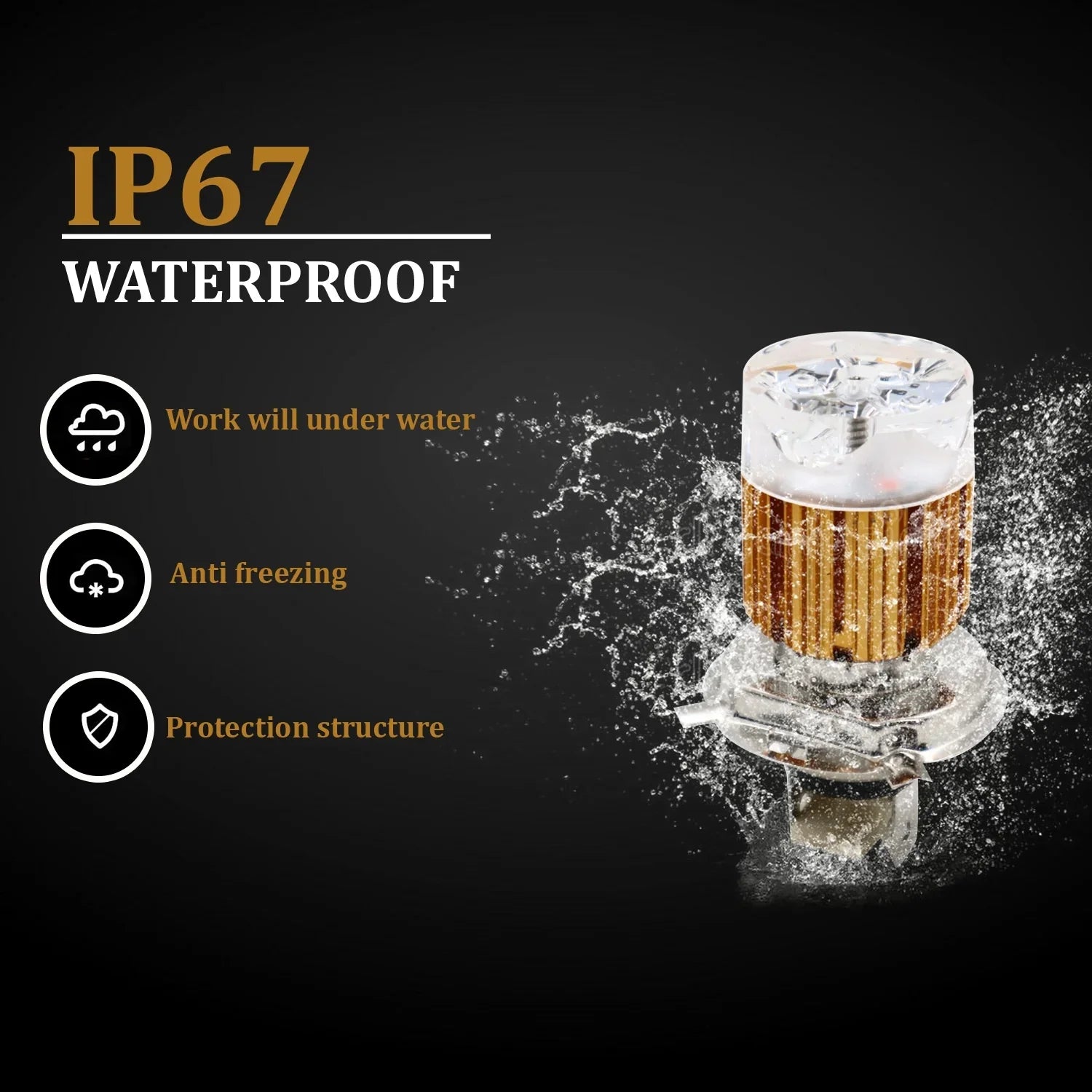 White/MultiColor H4 Headlight Bulb for Bikes Universal For Car Universal For Bike (Upper Multicolor/Dipper White, Type H4 headlight bulb) - Biker.Store - www.biker.store