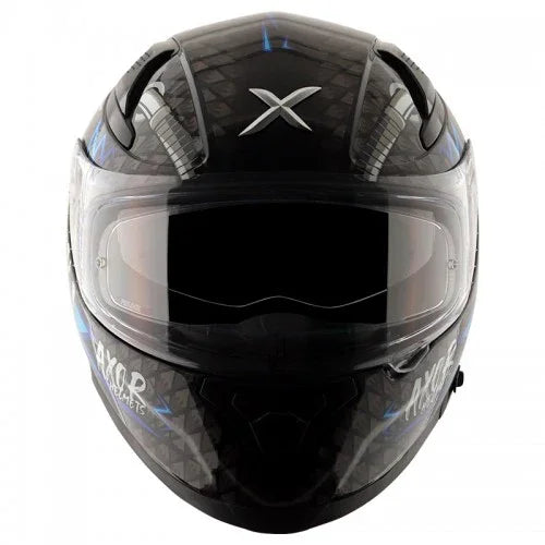 Axor APEX RIDEFAST BLACK BLUE Helmet - Biker.Store - www.biker.store