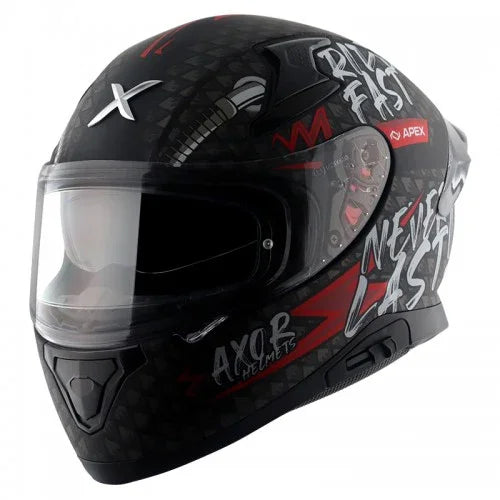 Axor APEX RIDEFAST DULL BLACK RED Helmet - Biker.Store - www.biker.store