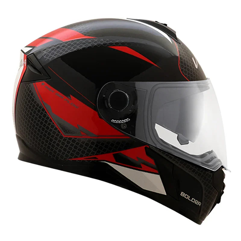 Vega Ryker D/V Bolder Black Red Helmet - Biker.Store - www.biker.store