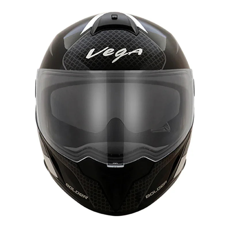 Vega Ryker D/V Bolder Black Silver Helmet - Biker.Store - www.biker.store