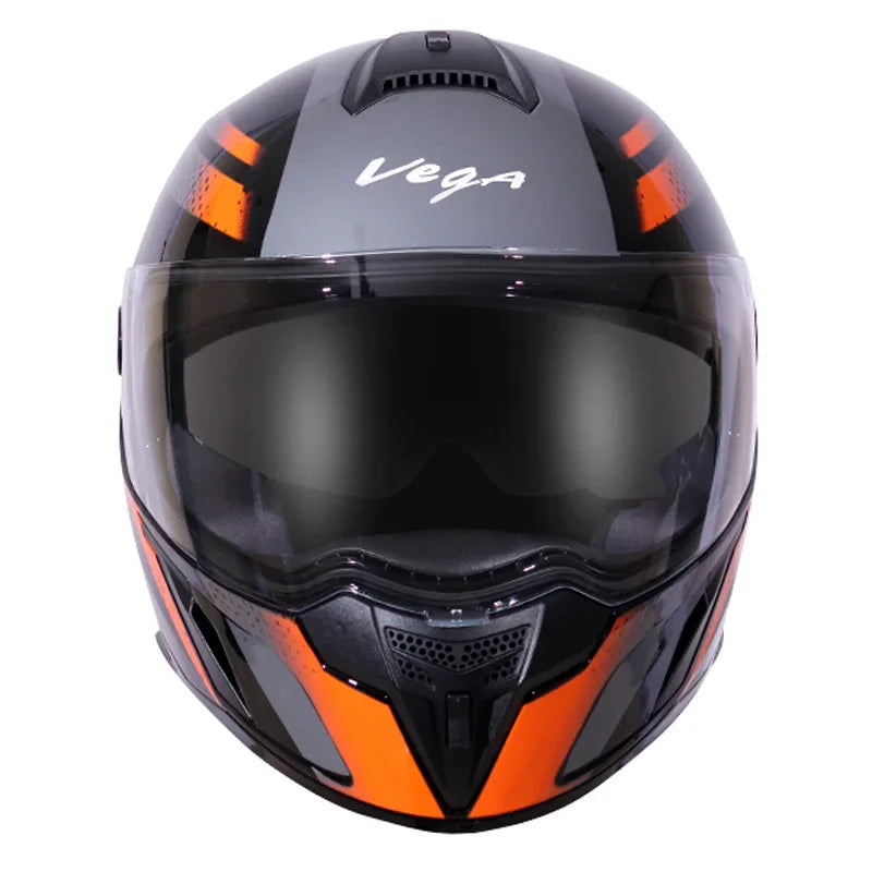 Vega Ryker D/V Diamond Black Orange Helmet - Biker.Store - www.biker.store