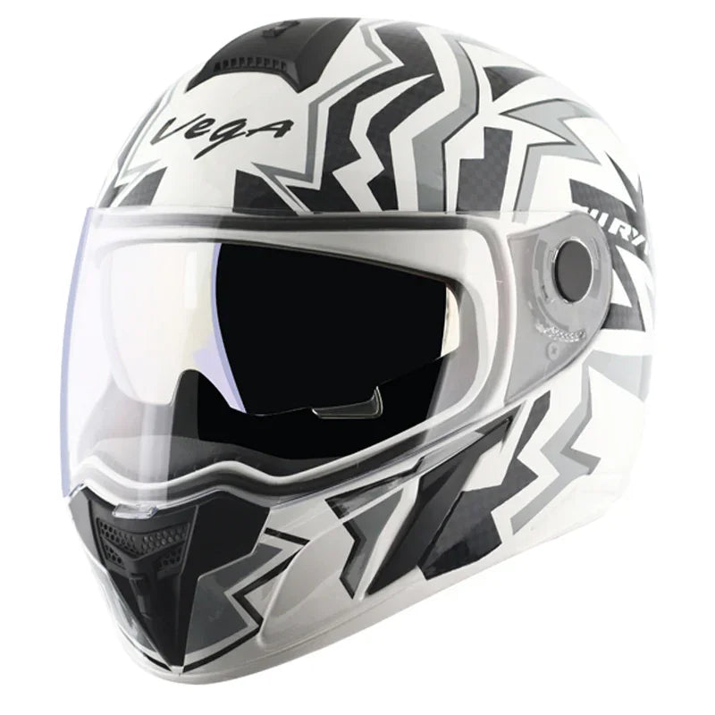 Vega Ryker D/V Elite White Grey Helmet - Biker.Store - www.biker.store