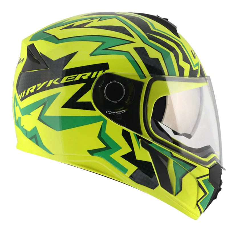Vega Ryker D/V Elite Neon Yellow Green Helmet - Biker.Store - www.biker.store