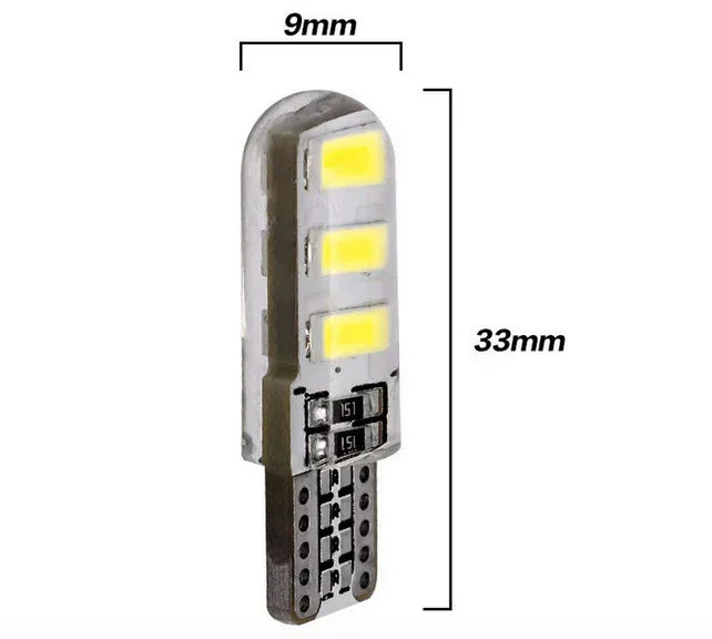 6 LED Parking Bulbs for Car & Bike (Set of 2) - White/Blue/Red/Green - Biker.Store - www.biker.store