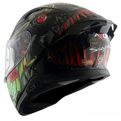 Axor APEX SEADEVIL D/V BLACK RED Helmet - Biker.Store - www.biker.store