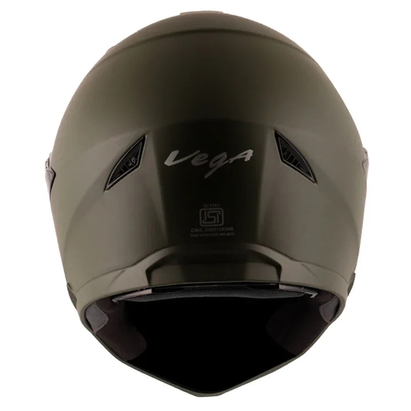 Vega Storm Dull Battle Green Helmet - Biker.Store - www.biker.store