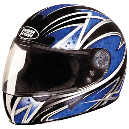 Studds Chrome D2 Decor Black N1 Helmet - Biker.Store - www.biker.store
