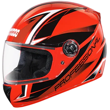 Studds Professional D2 Decor Red N9 Helmet - Biker.Store - www.biker.store