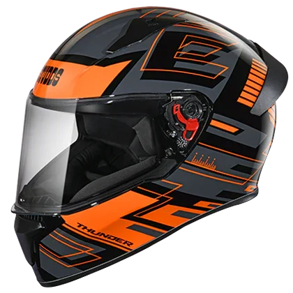 Studds Thunder D3 Decor With Spoiler Black N10 - Biker.Store - www.biker.store