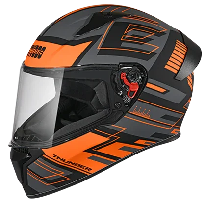 Studds Thunder D3 Decor With Spoiler MATT Black N10 - Biker.Store - www.biker.store
