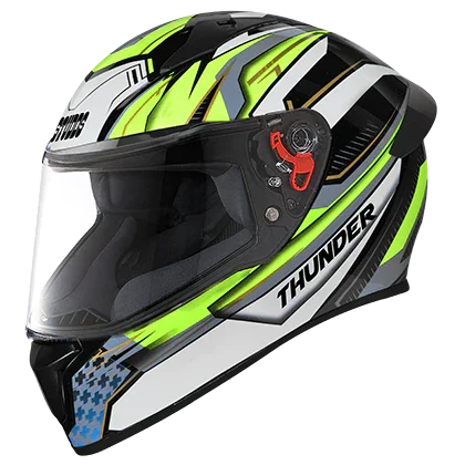 Studds Thunder D8 Decor With Spoiler Black N5 - Biker.Store - www.biker.store
