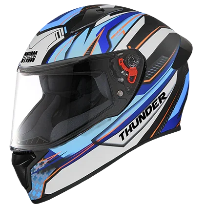 Studds Thunder D8 Decor With Spoiler Matt Black N1 - Biker.Store - www.biker.store