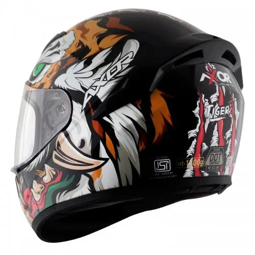 Axor RAGE TIGER BLACK RED Helmet - Biker.Store - www.biker.store
