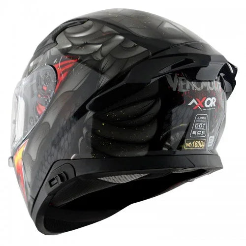 Axor APEX VENOMOUS D/V BLACK GREY Helmet - Biker.Store - www.biker.store