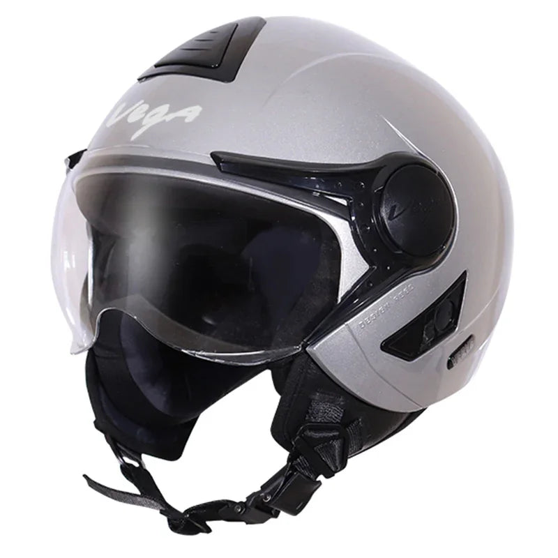 Vega Verve Silver Helmet - Biker.Store - www.biker.store