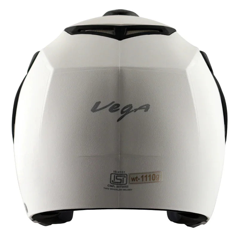 Vega Crux Open Face White Helmet - Biker.Store - www.biker.store