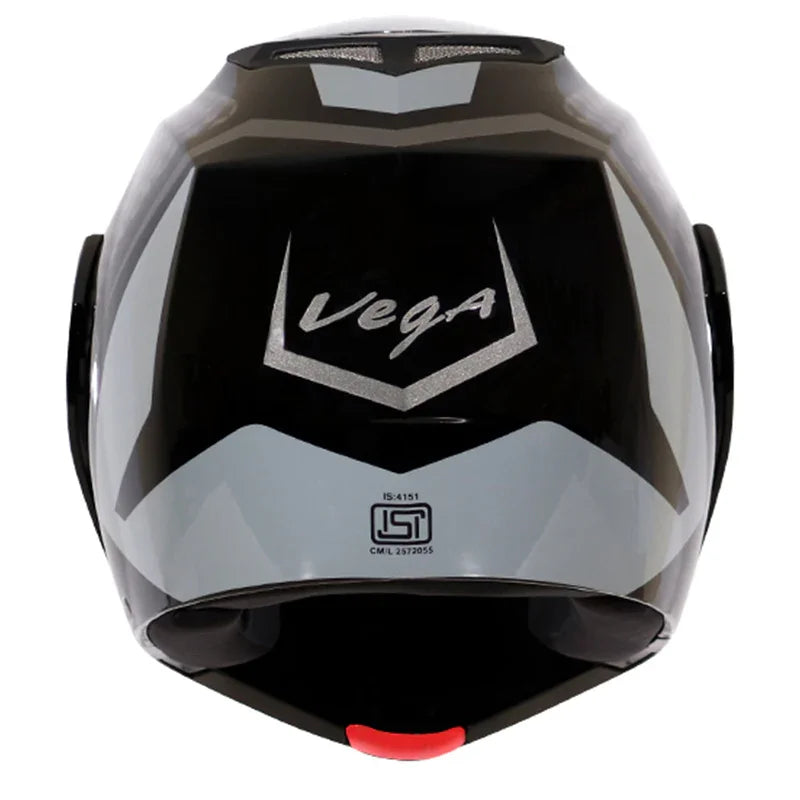 Vega Crux Dx Checks Black Silver Helmet - Biker.Store - www.biker.store