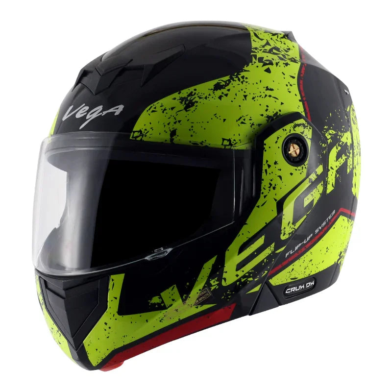 Vega Crux Dx Victor Black Neon Yellow Helmet - Biker.Store - www.biker.store
