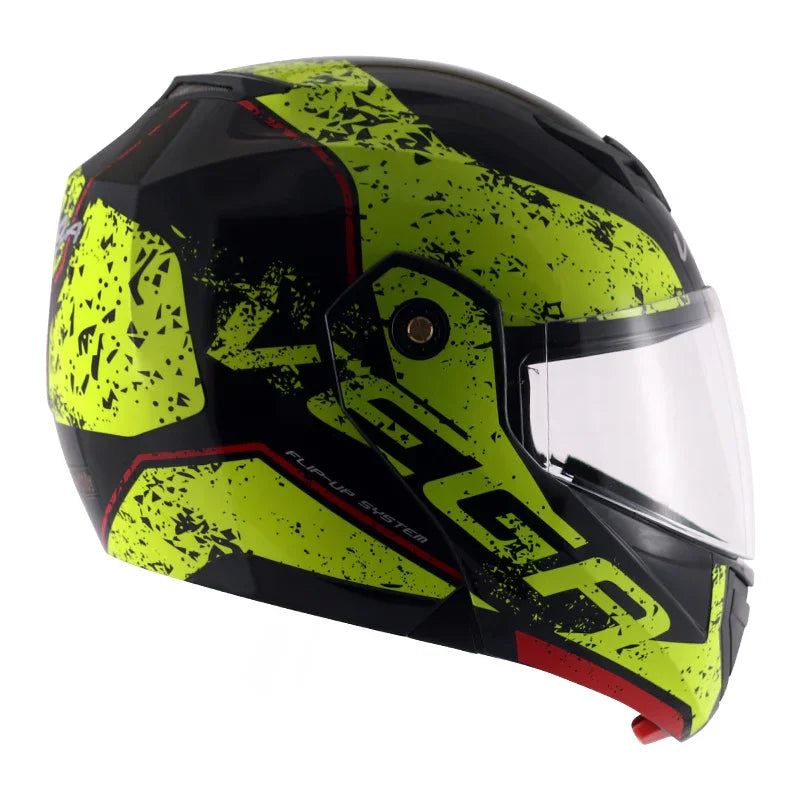 Vega Crux Dx Victor Black Neon Yellow Helmet - Biker.Store - www.biker.store