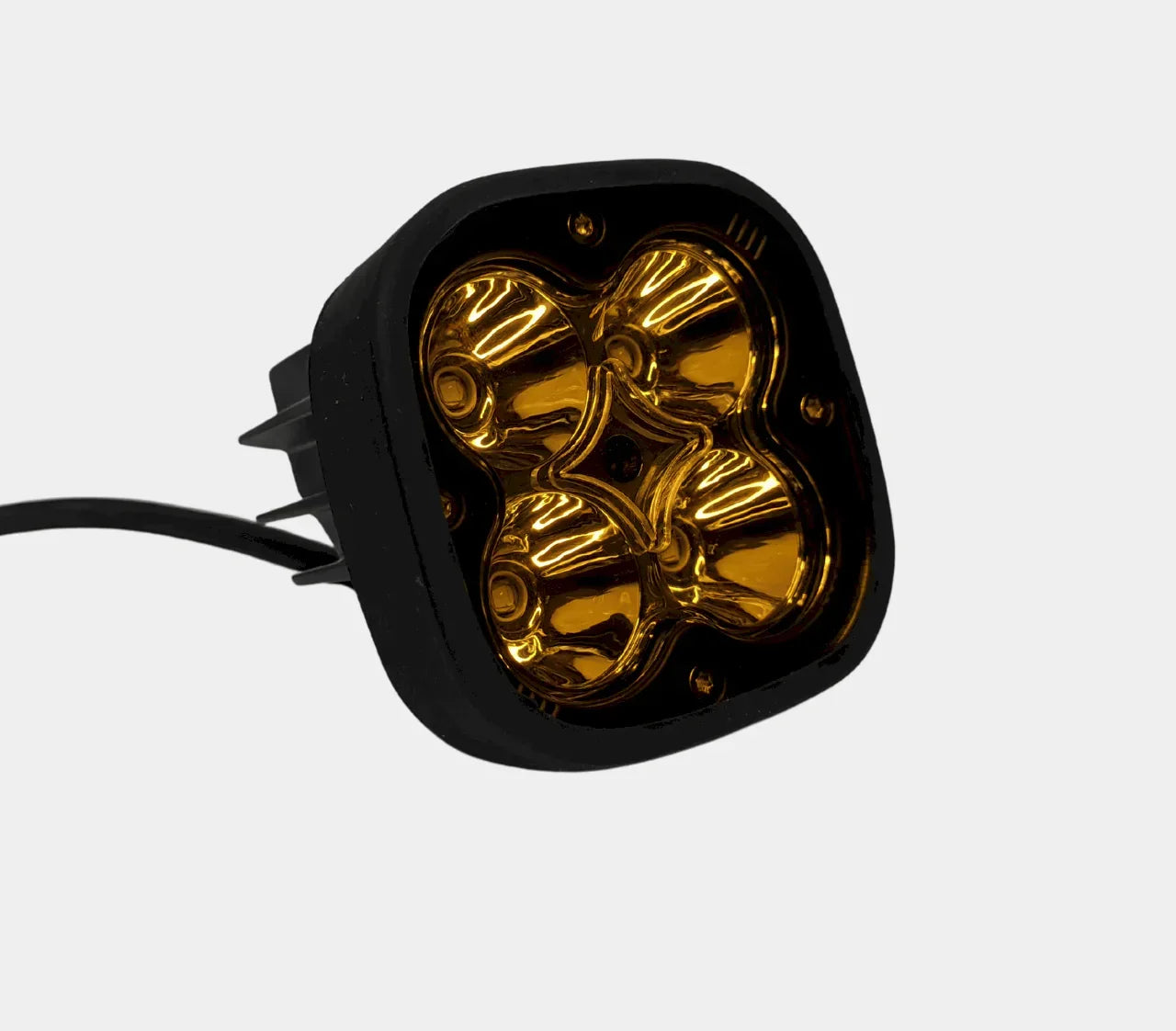Hjg 4 Led Cree 60w Fog Light Auxiliary Light For All Motorcycles With Yellow Filter Cap (Set of 2) - Biker.Store - www.biker.store