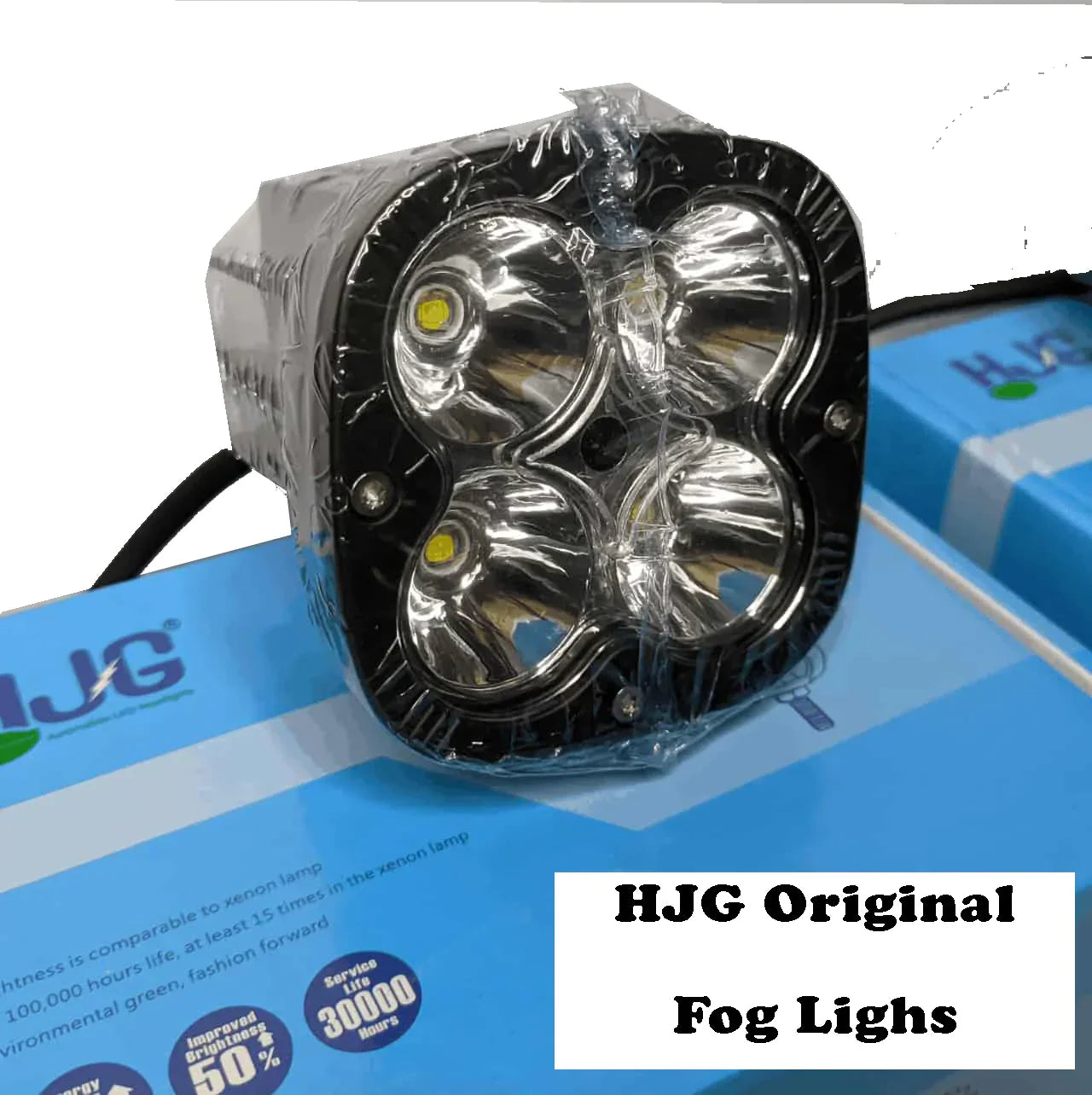 Hjg 4 Led Cree 60w Fog Light Auxiliary Light For All Motorcycles With Yellow Filter Cap (Set of 2) - Biker.Store - www.biker.store