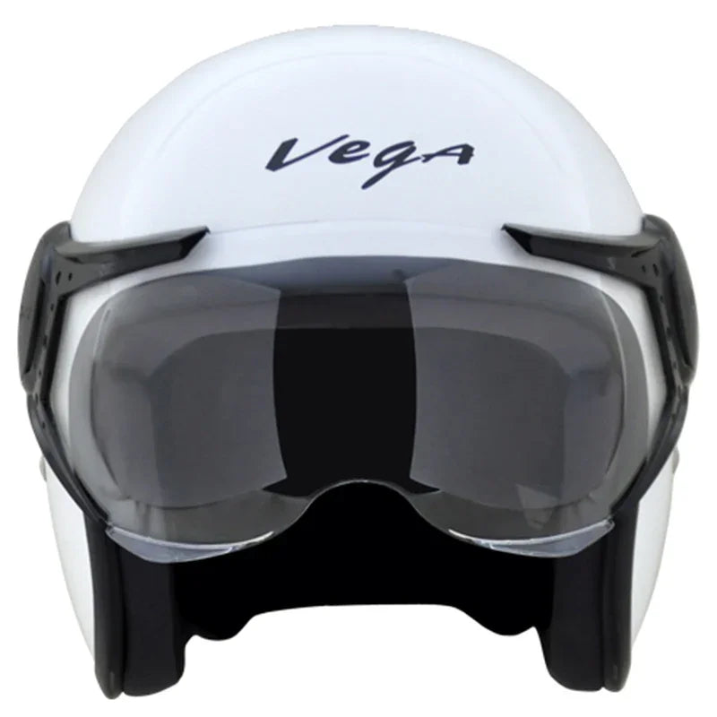 Vega JET W/Visor White Helmet - Biker.Store - www.biker.store