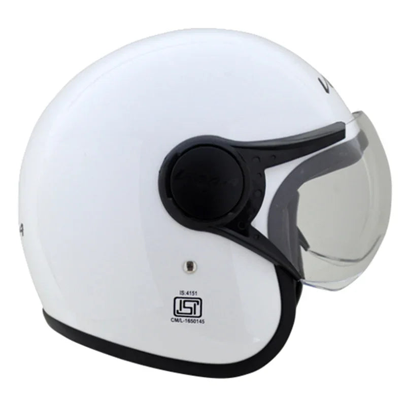 Vega JET W/Visor White Helmet - Biker.Store - www.biker.store