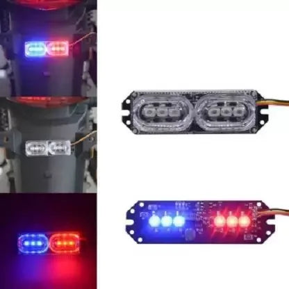 Red Blue LED License Plate Light, Reversing Light, Tail Light, Back Up Lamp Motorbike, Car, Van, Truck LED (6 V, 12 W) (Universal For Bike, Pack of 1) - Biker.Store - www.biker.store